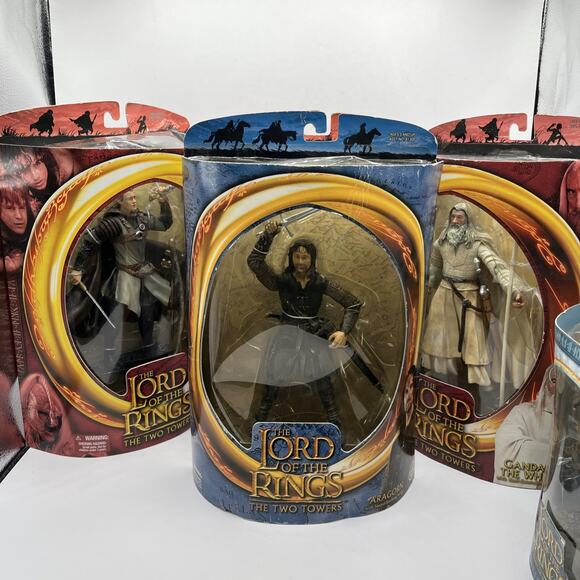 Lord Of The Rings Toy Biz Smeagol Gollum Lot Of 5 Figures TROTK LOTR AS IS - Picture 7 of 12